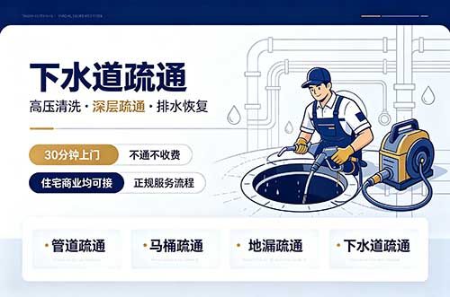 马鞍山下水道疏通